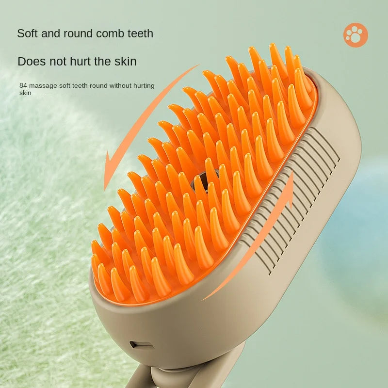 3-in-1 Steam Pet Grooming Brush